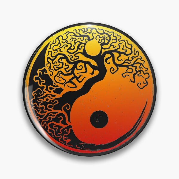 Item preview, Yin Yang Symbol Spiritual Tree Day and Night Circle  designed and sold by alenaz.