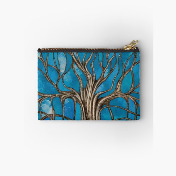 Item preview, Mystic Tree of Life Mosaic Blue Watercolor designed and sold by k9printart.