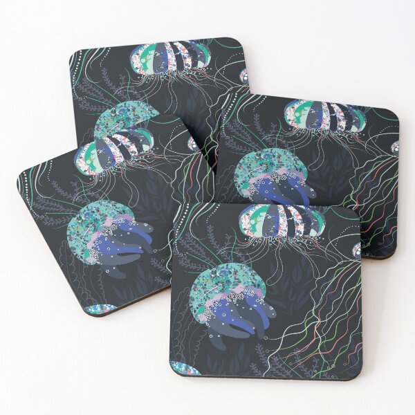 Item preview, Abstract Jellyfish Pattern designed and sold by AnastasiaDesign.