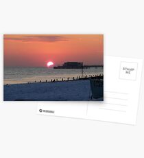 Snow Sunset Postcards