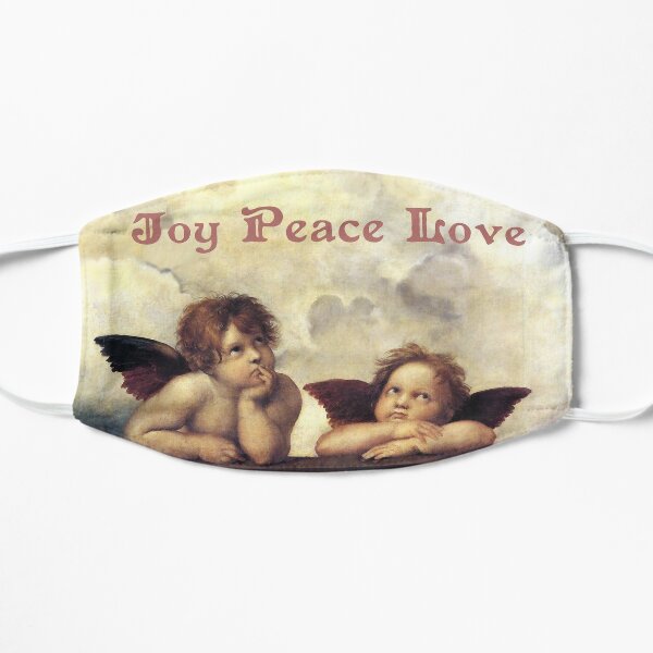 RENAISSANCE ANGELS Winged Cherubs Joy Peace Love Flat Mask