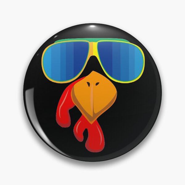 Item preview, Turkey Face Cool Thanksgiving fashion bird in sunglasses  designed and sold by alenaz.