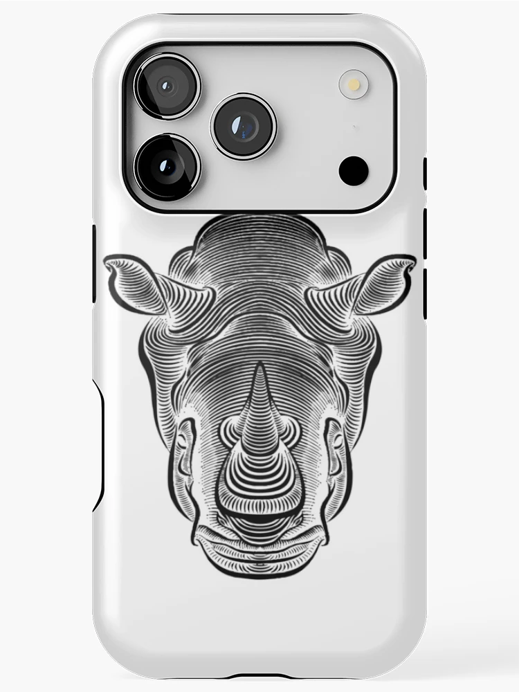 Thumbnail 1 of 4, iPhone Case, RHINOCEROS designed and sold by ROPATROKOLA.