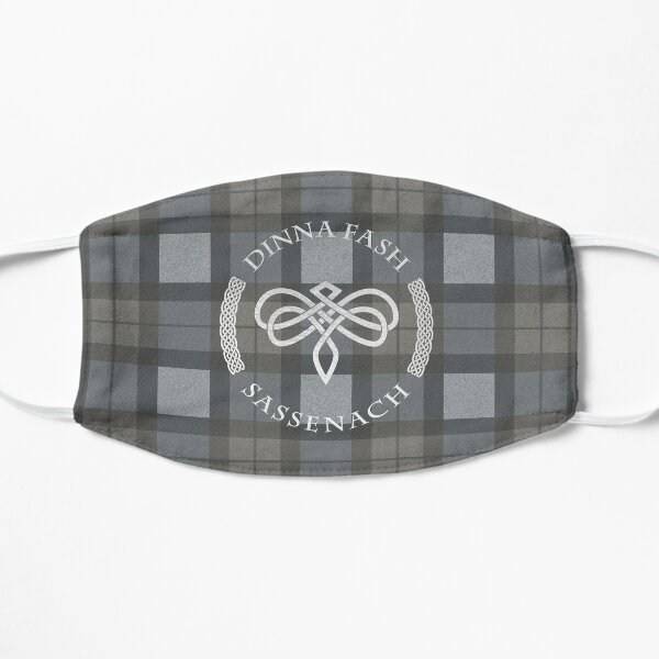 Dinna Fash Sassenach Outlander book-inspired Fraser Tartan Mask