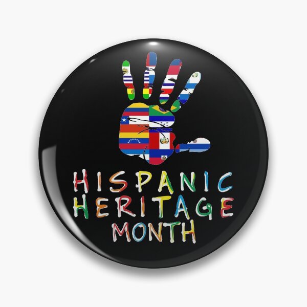 Item preview, Hispanic Heritage Month All Latin Countries Flags Hand Print Pride designed and sold by alenaz.