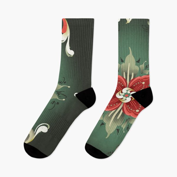 Item preview, Norwegian Rosemåling, Red and Green designed and sold by Bethany Gustafson.