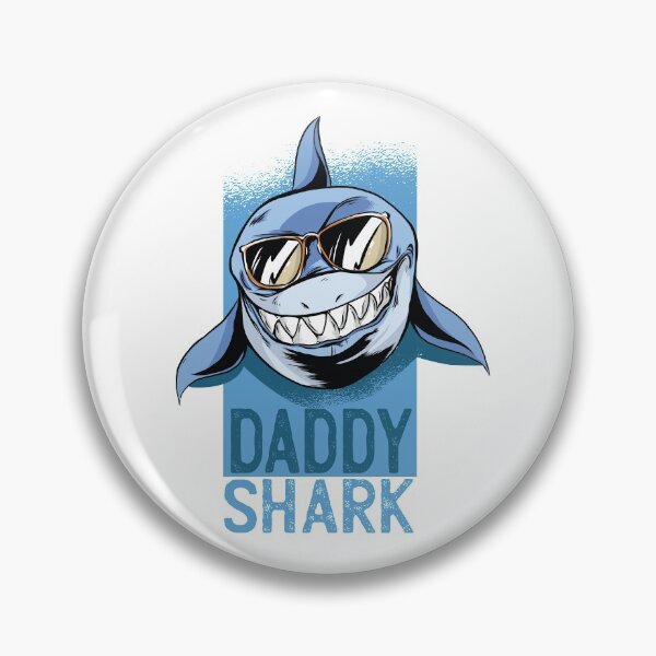 Item preview, Great White Daddy Shark designed and sold by Cute and Funny Animal Art Designs.