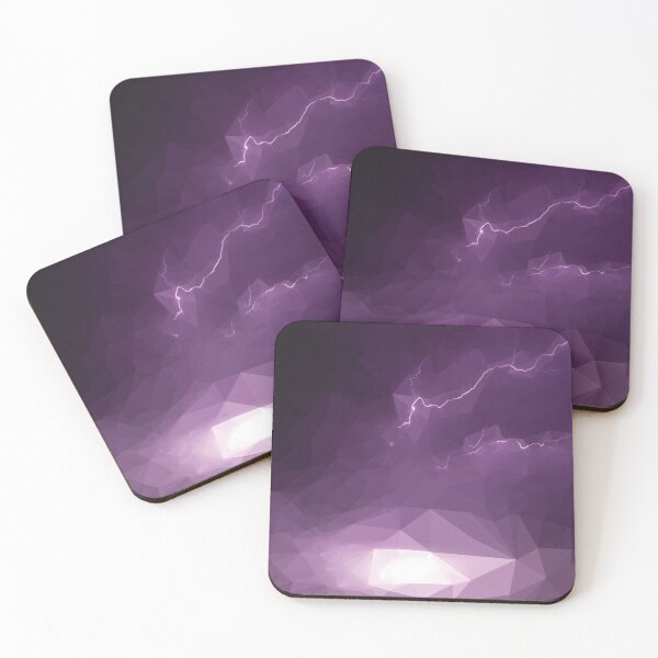 Item preview, Low Ploy Purple Lightening  designed and sold by my peaks media studio.