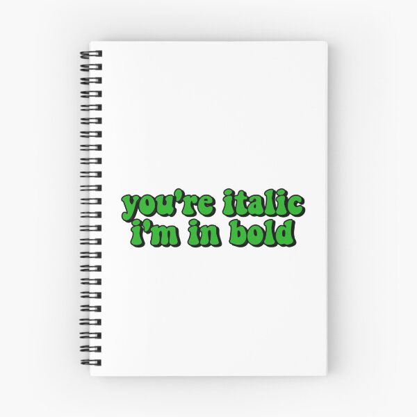Item preview, you're italic i'm in bold designed and sold by ThatxCentury.