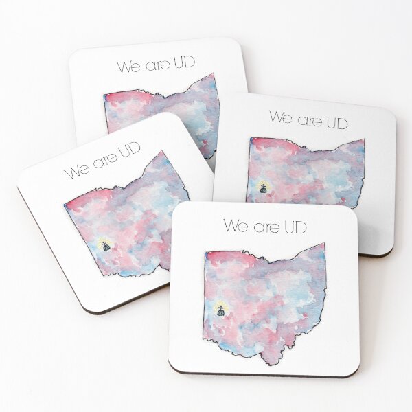 Item preview, Dayton, Ohio, Chapel, State, watercolor, red and blue designed and sold by CleverlyInspired.