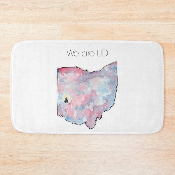 Item preview, Dayton, Ohio, Chapel, State, watercolor, red and blue designed and sold by CleverlyInspired.