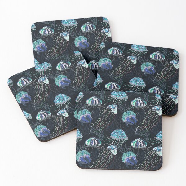Item preview, Colorful Abstract Jellyfish Pattern designed and sold by AnastasiaDesign.
