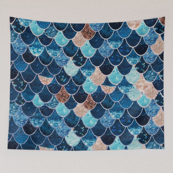 Item preview, REALLY MERMAID GOLD BLUE by Monika Strigel  designed and sold by SunlightStudios.