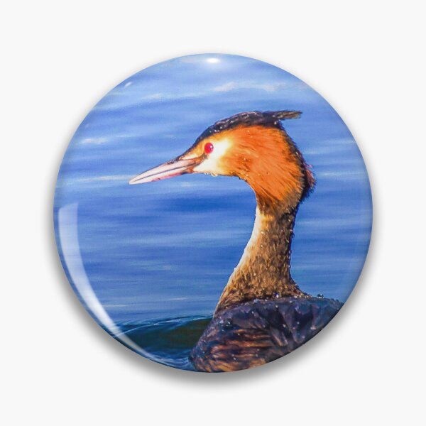 Item preview, The gorgeous Great Crested Grebe designed and sold by Gary Osborne.