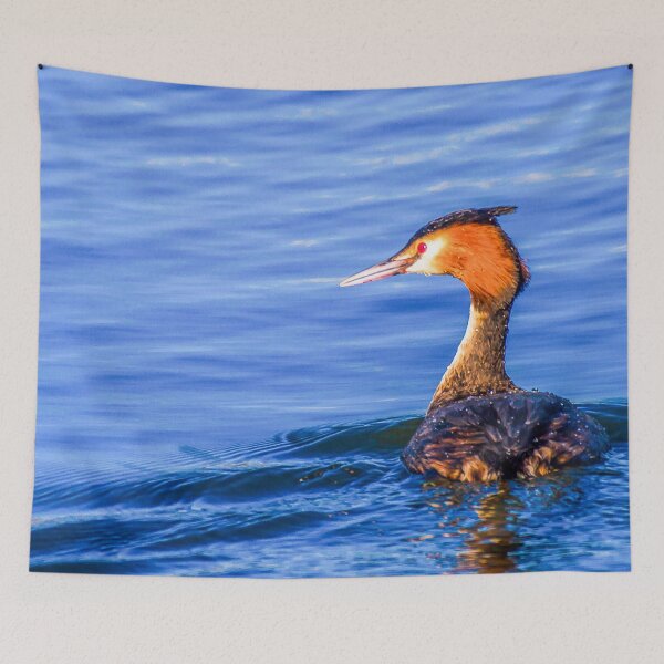 Item preview, The gorgeous Great Crested Grebe designed and sold by Gary Osborne.
