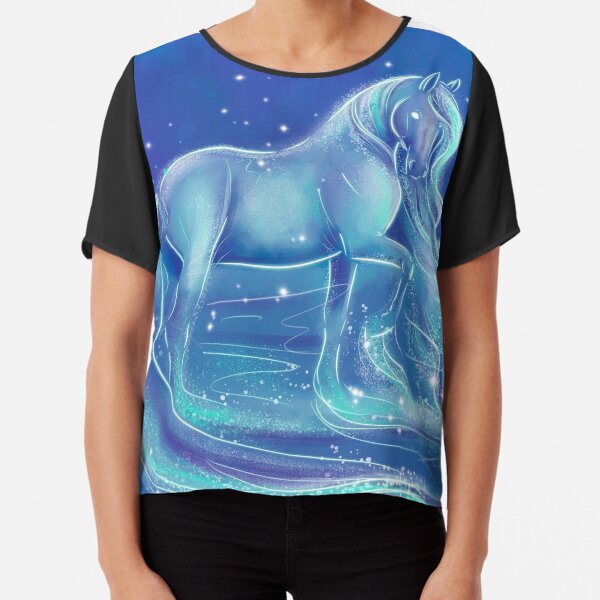 Nokk Water Spirit Horse Chiffon Top