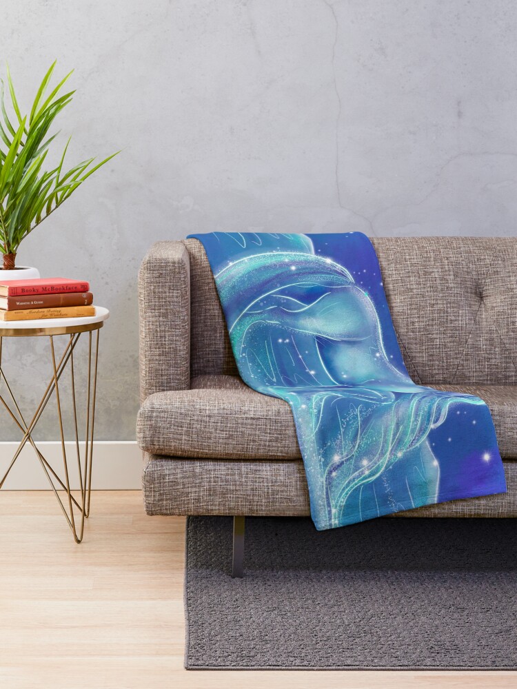 "Nokk Water Spirit Horse " Throw Blanket for Sale by Whimsicolourart