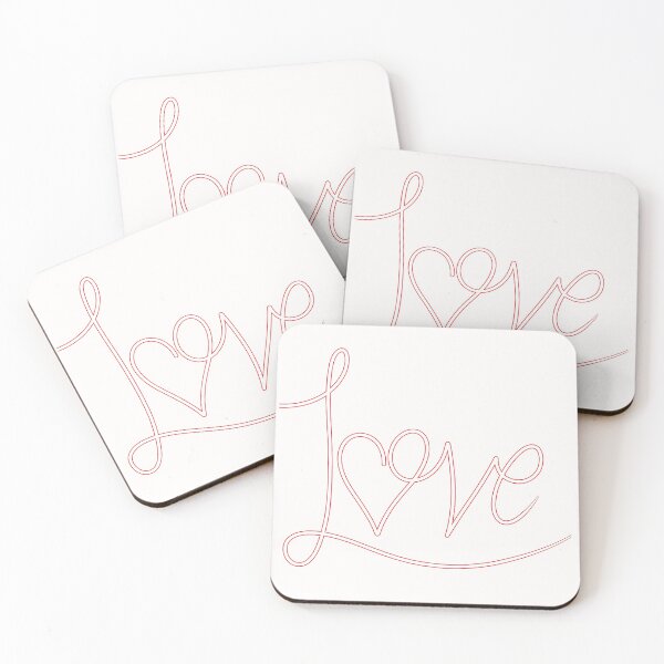 Item preview, Red Love lettering designed and sold by CreativeKari.