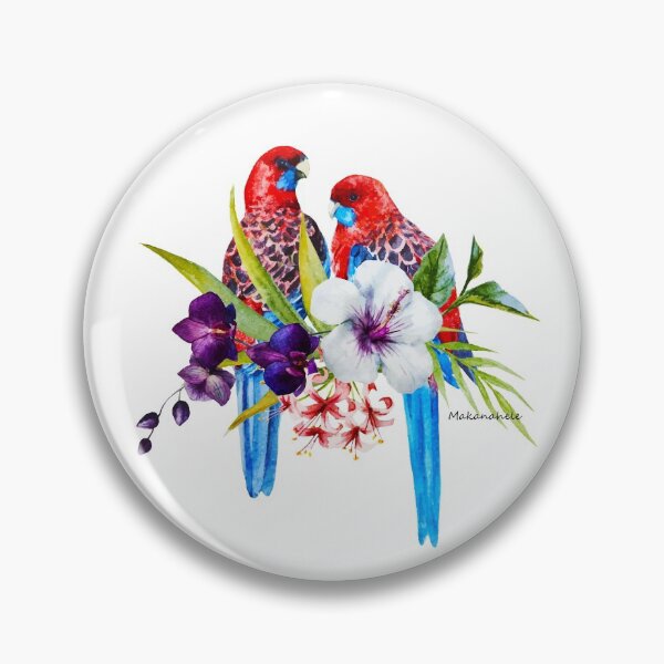Item preview, Beautiful Watercolor Australian Rosellas designed and sold by Makanahele.