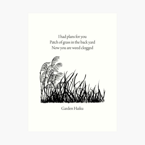 Garden Haiku Art Print