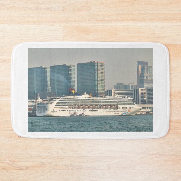 Item preview, Cruise ship berthed in Kowloon. designed and sold by Howard  Boyd.