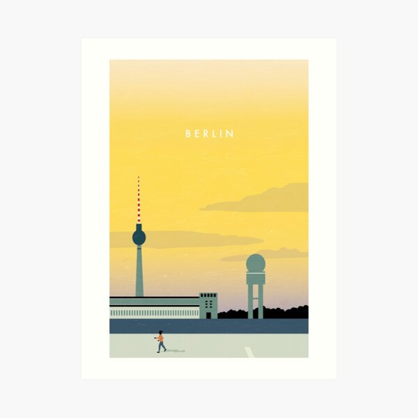 Affiche de voyage de Berlin Impression artistique