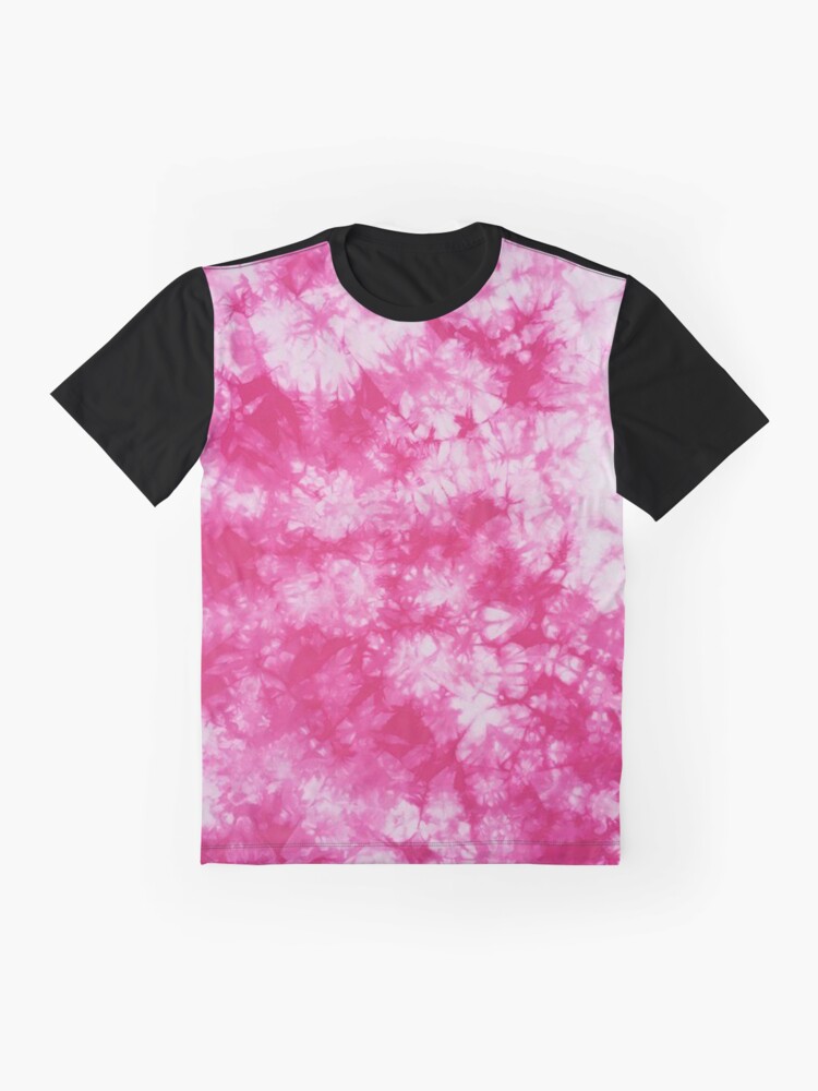 pink and black tie dye shirt