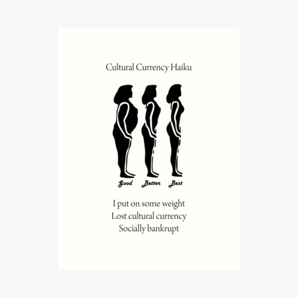 Cultural Currency Haiku Art Print