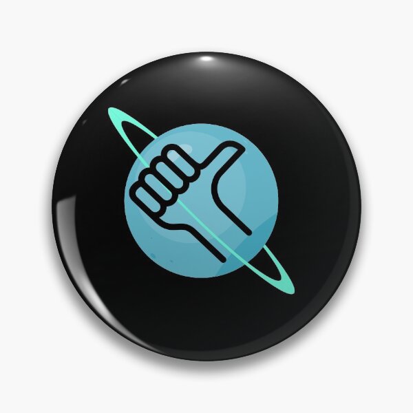 Item preview, The Hitchhiker's Guide to the Galaxy Thumbs up logo against a blue planet designed and sold by towelday42.