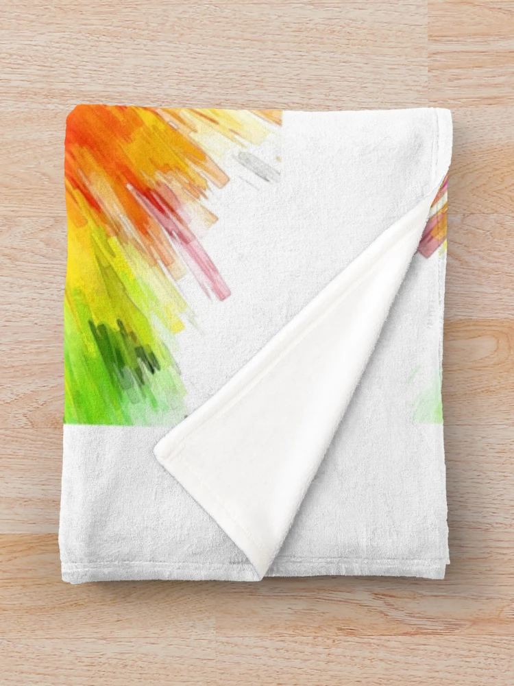 Thumbnail 3 of 6, Throw Blanket, Multicoloured Explosion Design designed and sold by Merch_Tingz.