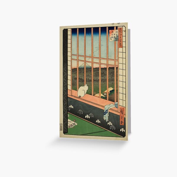 Item preview, Japanese antique, vintage art woodblock ukiyo e Asakusa Rice Fields and Torinomachi Festival designed and sold by tomekp14.