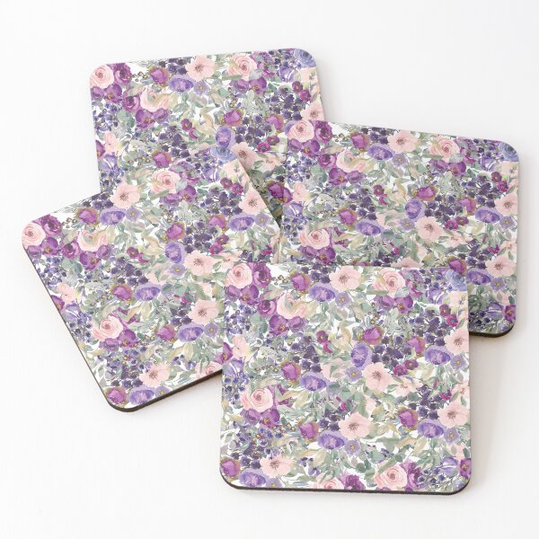 Item preview, Pink Purple Watercolor Floral Botanical  designed and sold by tsuttles.