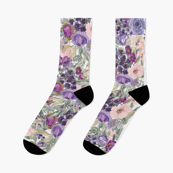 Item preview, Pink Purple Watercolor Floral Botanical  designed and sold by tsuttles.