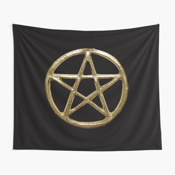 Item preview, Gold Pentagram Pentacle Wicca designed and sold by Atteestude.