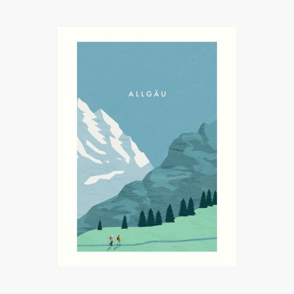 Affiche de voyage Allgäu Impression artistique