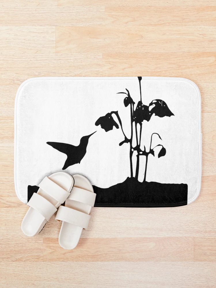 Thumbnail 1 of 6, Bath Mat, Humming Bird designed and sold by ROPATROKOLA.