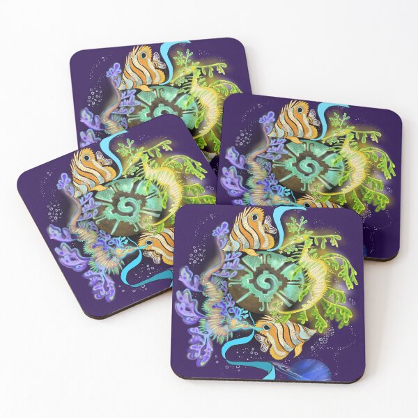 Item preview, Hunab Ku Leafy Sea Dragons Pisces Zodiac designed and sold by Shadowind.
