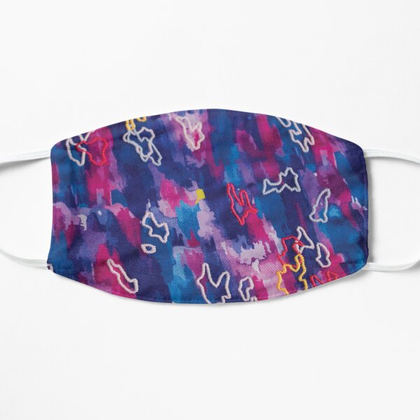 Psychedelic Currents Flat Mask