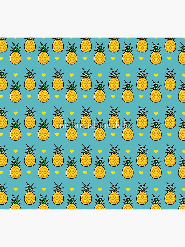 Pineapple Tiki Love (Blue) by mishmashmuddle