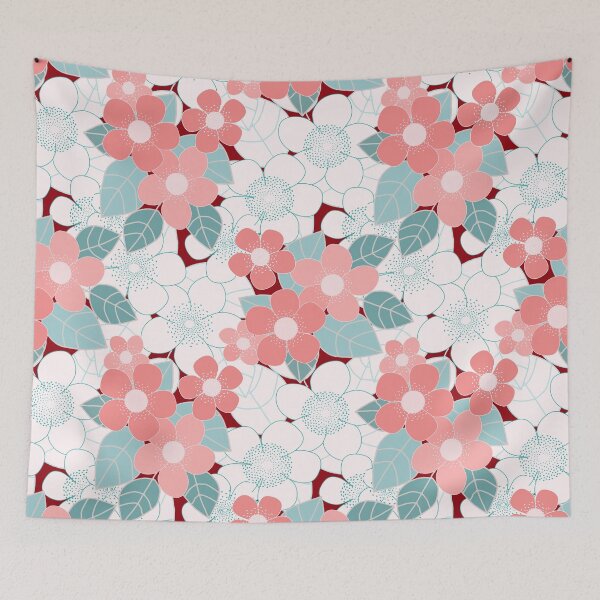 Item preview, Pink Peach Blossoms Pattern designed and sold by Artskratch.