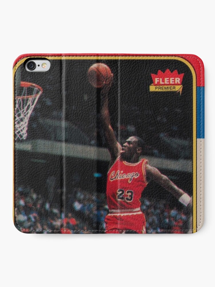 Alternate view of Michael Jordan - Fleer Trading Rookie Card - The Last Dance Edition iPhone Wallet