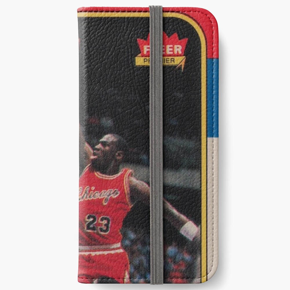 Michael Jordan - Fleer Trading Rookie Card - The Last Dance Edition iPhone Wallet