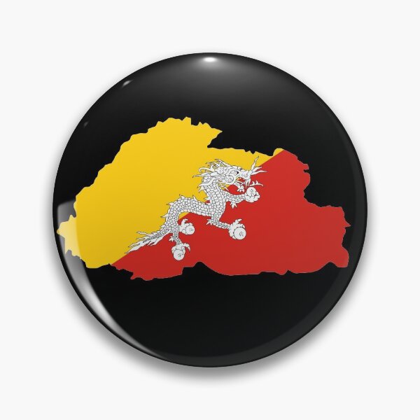 Item preview, bhutan flag map designed and sold by tony4urban.