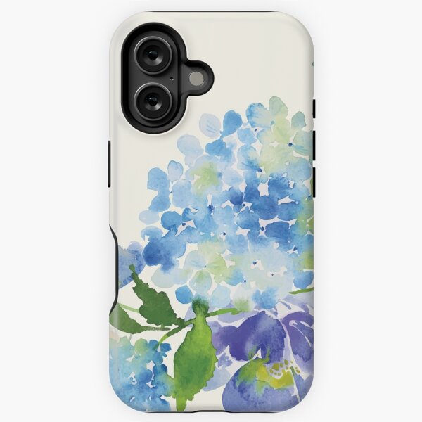 Item preview, Blue Watercolor Hydrangea designed and sold by junkydotcom.