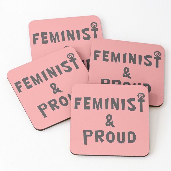 Item preview, Feminist and Proud designed and sold by Mad Monkey Shop.