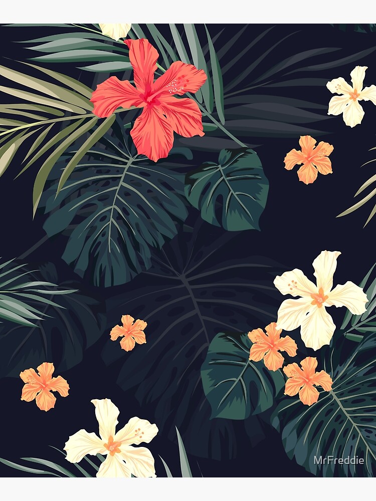 Dark tropical flowers by MrFreddie