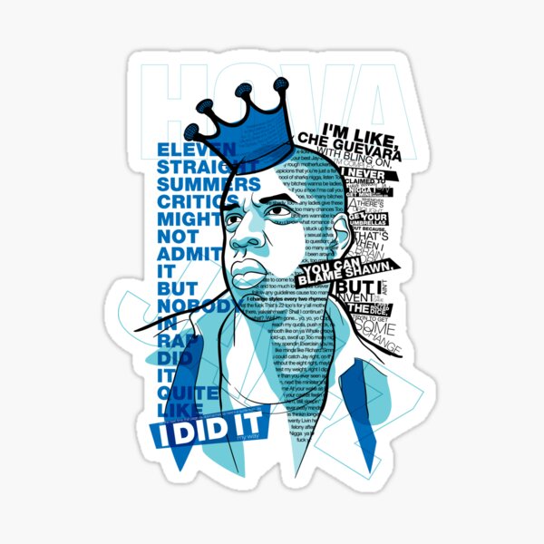 Jay-Z Eleven Straight Summers Sticker