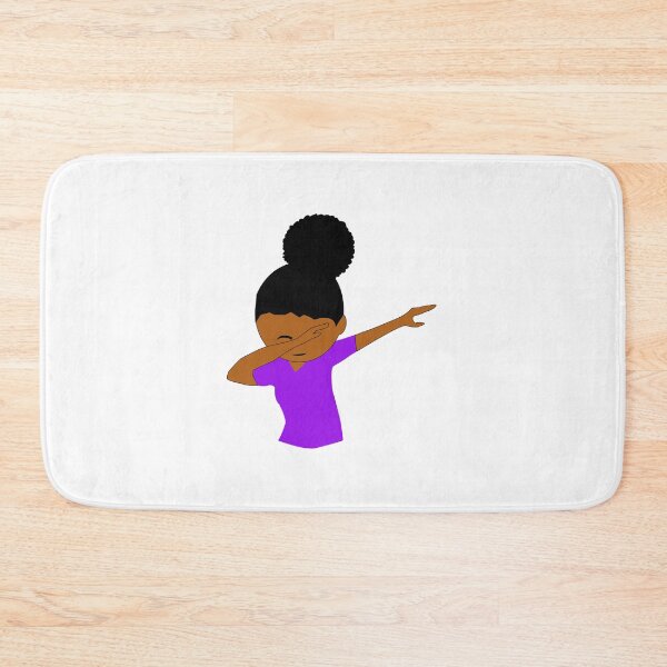 Item preview, Black Girl Dabbing With Natural Hair Afro Puffs designed and sold by blackartmatters.