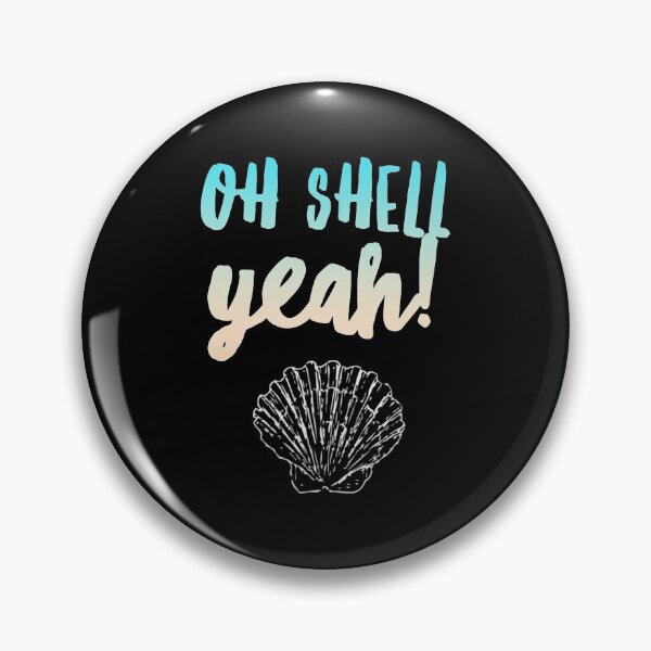 Artikelvorschau, Strand Zitat Liebe Sommer lustige Muschel Yeah Pun Ocean Seashell Design entworfen und verkauft von CreatedByHeidi.