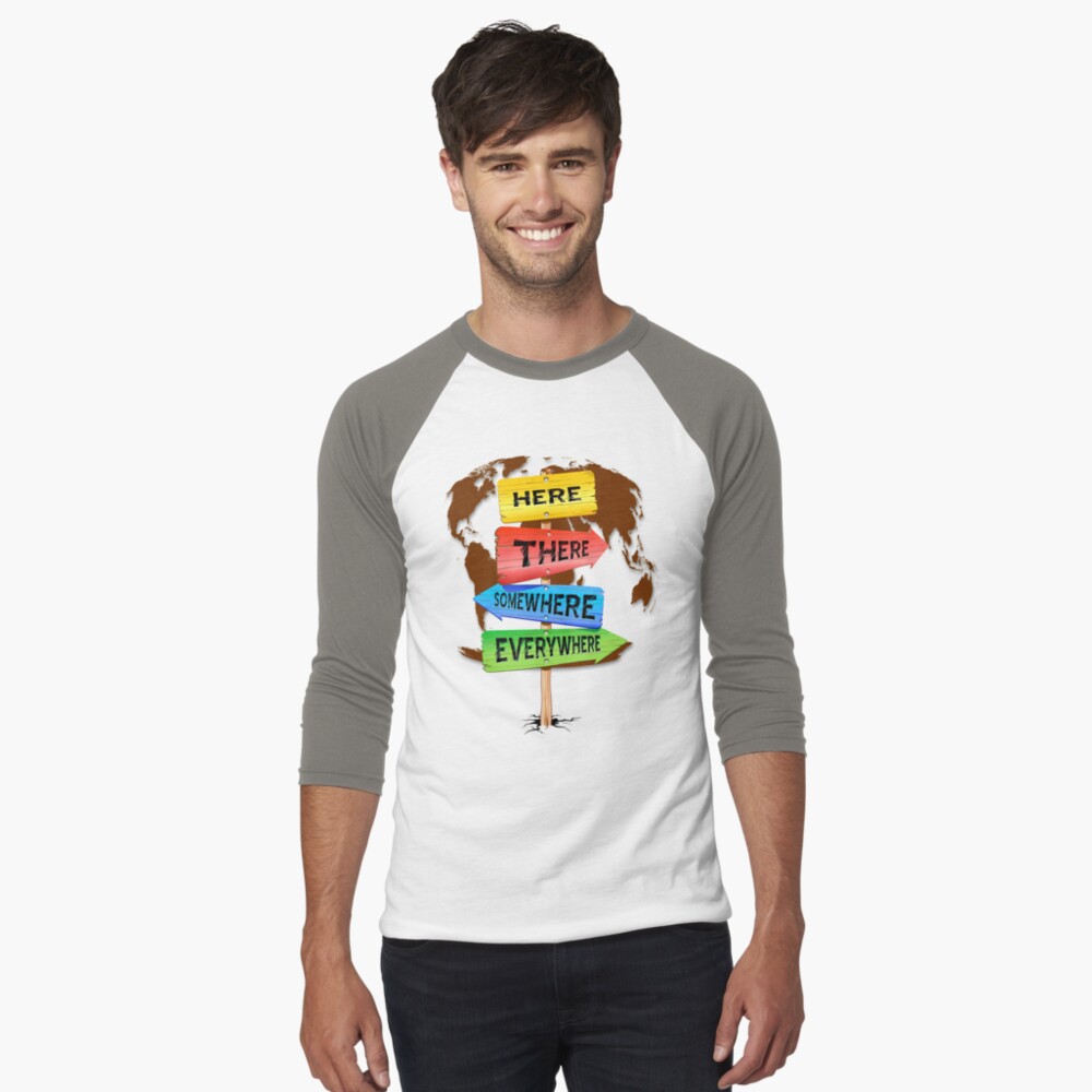 Item preview, Baseball ¾ Sleeve T-Shirt designed and sold by BluedarkArt.